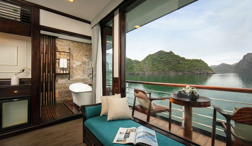Habitación cuádruple ejecutiva, balcón, vistas al mar