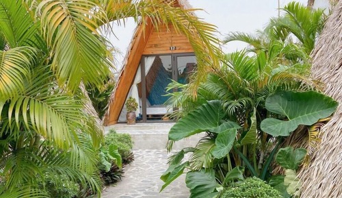 Bungalow estándar, balcón, vistas al jardín