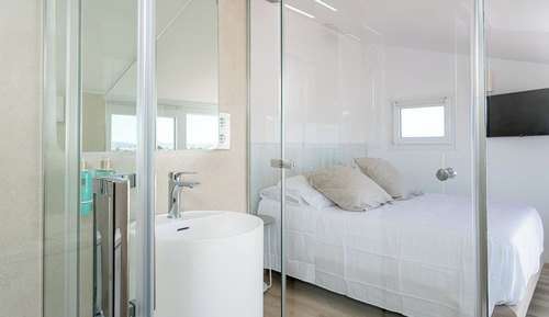 Habitación doble, terraza, vistas al jardín