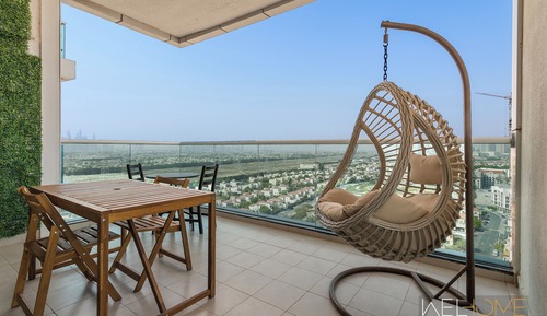 Estudio Confort, balcón, vistas a la ciudad