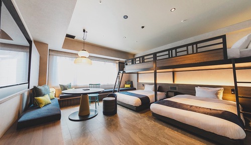 Habitación cuádruple familiar, no fumadores (Deluxe,Bunk)