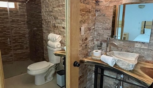 Habitación estándar doble, baño privado, vistas al patio