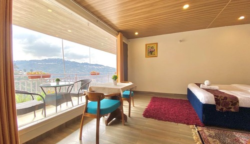 Habitación familiar, vistas a la montaña