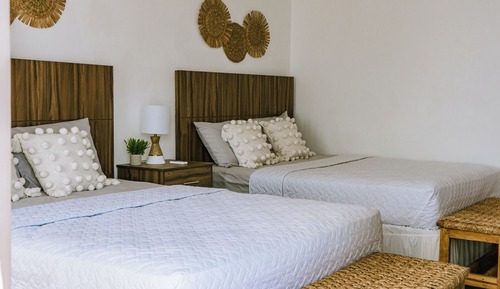 Habitación cuádruple, vistas al mar