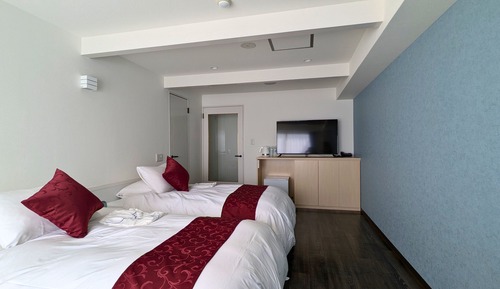 Habitación básica con 2 camas individuales, no fumadores, vistas al mar