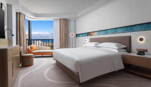 Habitación Deluxe, 1 cama de matrimonio grande con sofá cama, no fumadores, vistas al mar