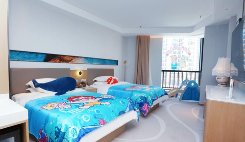 Habitación familiar, 2 camas individuales, no fumadores (Deluxe)