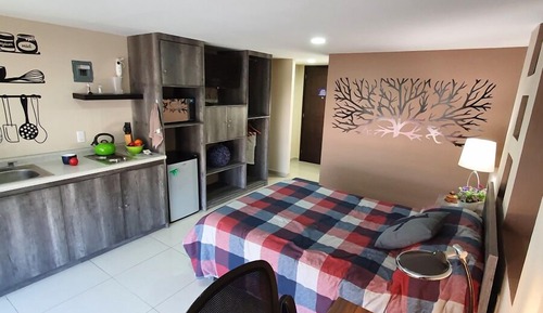 Suite estudio ejecutiva, balcón, vistas a la ciudad