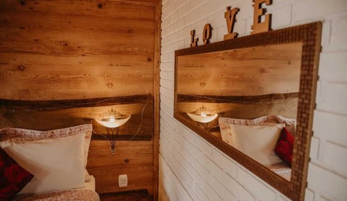 Chalet superior, baño privado, vistas a la ciudad