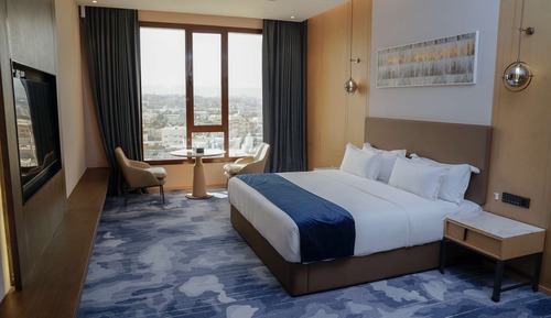 Suite ejecutiva, 1 cama de matrimonio grande, no fumadores (Living Room)