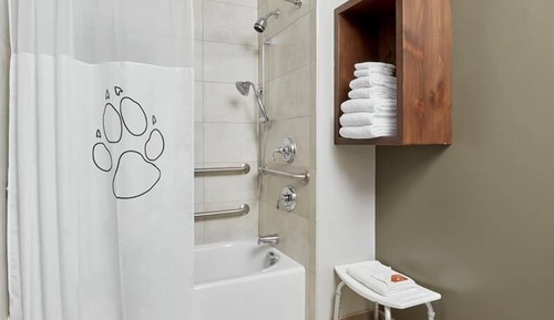 Suite, accesible para personas con discapacidad, bañera (Wolf Pup Den)