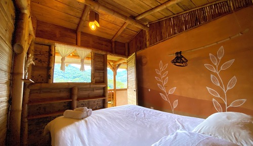 Cabaña clásica, balcón