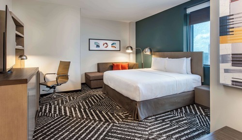 Habitación, 1 cama de matrimonio grande, accesible para personas con discapacidad, bañera