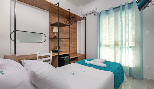 Habitación individual básica, vistas parciales al mar