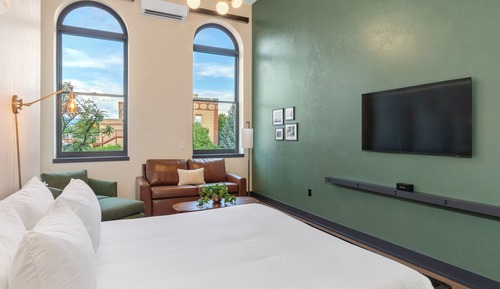 Habitación Deluxe, 1 cama de matrimonio grande con sofá cama