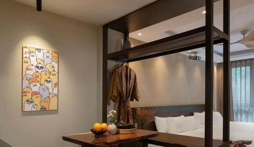 Suite estudio familiar, 2 camas de matrimonio, no fumadores, vistas a la ciudad