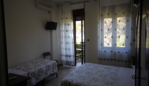 Habitación estándar, balcón, vistas parciales al mar