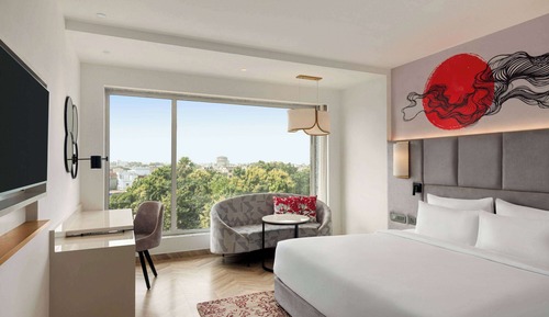 Habitación Deluxe, 1 cama de matrimonio grande con sofá cama, no fumadores