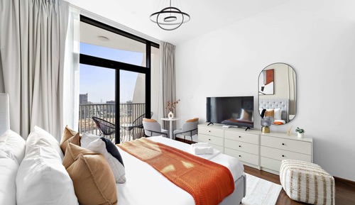 Estudio Deluxe, balcón, vistas a la ciudad