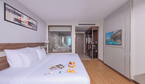 Habitación Premier doble, balcón, vistas al mar