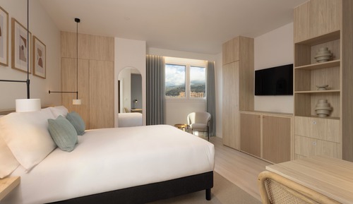Suite estudio, 1 cama de matrimonio, cocina