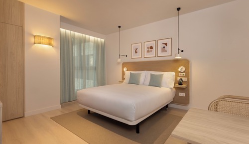 Suite estudio, 1 cama de matrimonio, accesible para personas con discapacidad, cocina