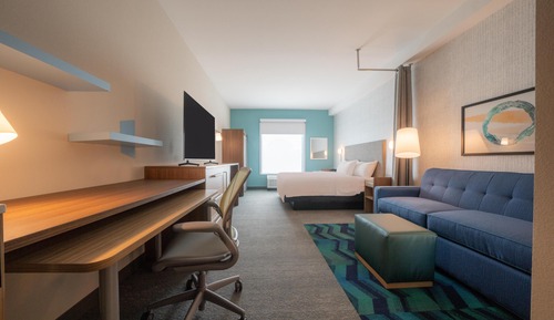 Suite estudio, 1 cama de matrimonio grande, accesible para personas con discapacidad, bañera