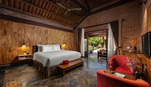 Bungalow, 1 cama de matrimonio, vistas al jardín (Double or Twin Suite with Onsen)