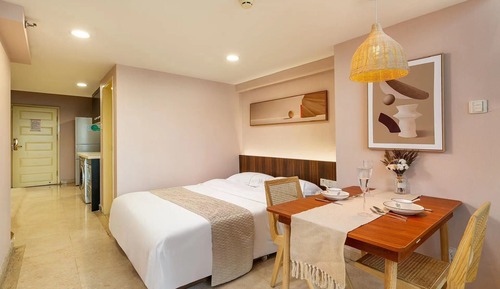 Habitación ejecutiva con 2 camas individuales, 2 camas de matrimonio, cocina
