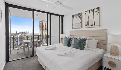 Apartamento, 2 habitaciones, no fumadores, vistas al mar (Two Bathroom, Level 20)