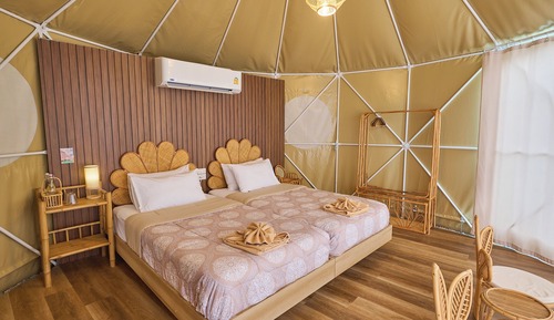 Habitación panorámica doble, 2 camas dobles