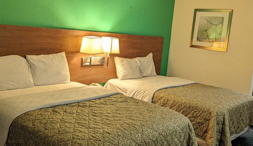 Habitación, 2 camas de matrimonio, fumadores, microondas