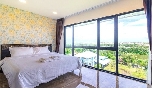 Habitación de lujo, 1 cama de matrimonio grande con sofá cama, no fumadores, vistas al jardín