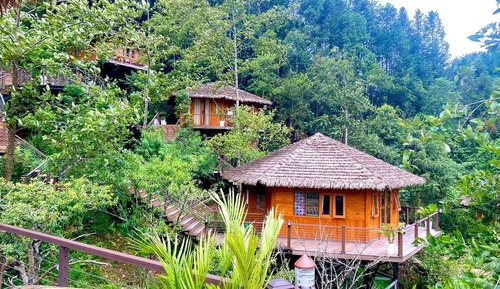 Bungalow familiar, balcón, vistas a la montaña