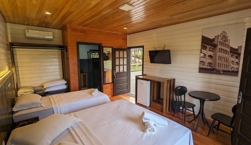 Chalet, varias camas