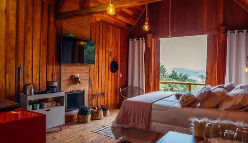 Bungalow romántico, vistas a la montaña