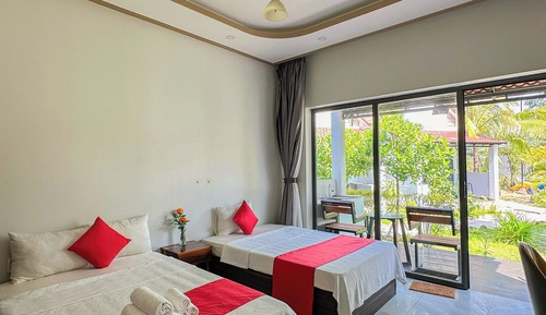Habitación Deluxe doble, 2 camas dobles