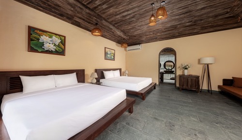 Habitación cuádruple familiar, 1 habitación, vistas al jardín