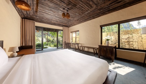 Habitación Deluxe doble, 1 cama de matrimonio grande, vistas al jardín