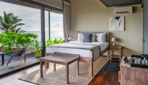 Habitación doble, terraza, vistas al mar