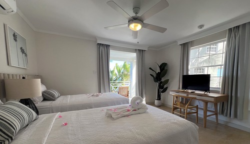 Habitación estándar con 2 camas individuales, vistas al jardín