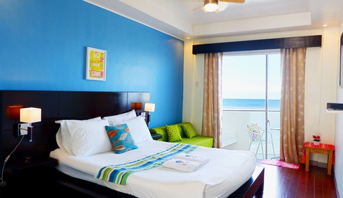 Habitación superior, 1 cama de matrimonio, vistas al mar, planta baja