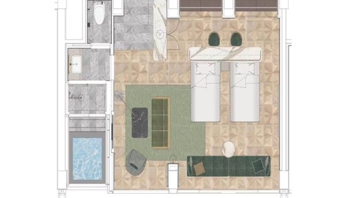 Habitación superior, no fumadores (Retreat Suite King)