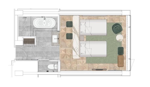 Habitación Premier con 2 camas individuales, no fumadores (A)