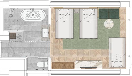Habitación triple Premier, no fumadores
