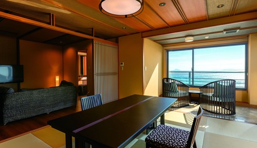Habitación ejecutiva con 2 camas individuales, vistas al mar