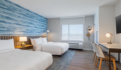 Estudio, 2 camas de matrimonio (Mobility Accessible, Roll-in Shower)