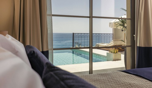 Suite de lujo, 1 cama de matrimonio grande, vistas al mar