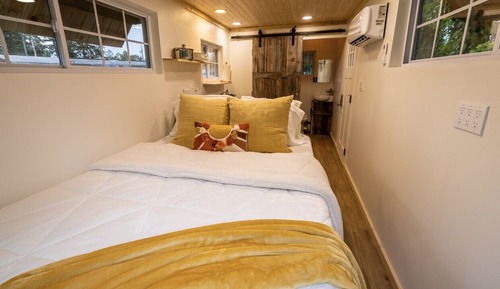 Cabaña básica, 1 cama de matrimonio, vistas al río