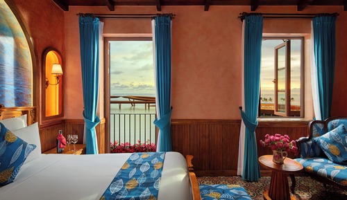 Habitación doble, 1 cama de matrimonio grande, balcón, vistas al mar (Aeternus Amoris)